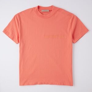Fear of God ESSENTIALS men's tee in coral SMALL